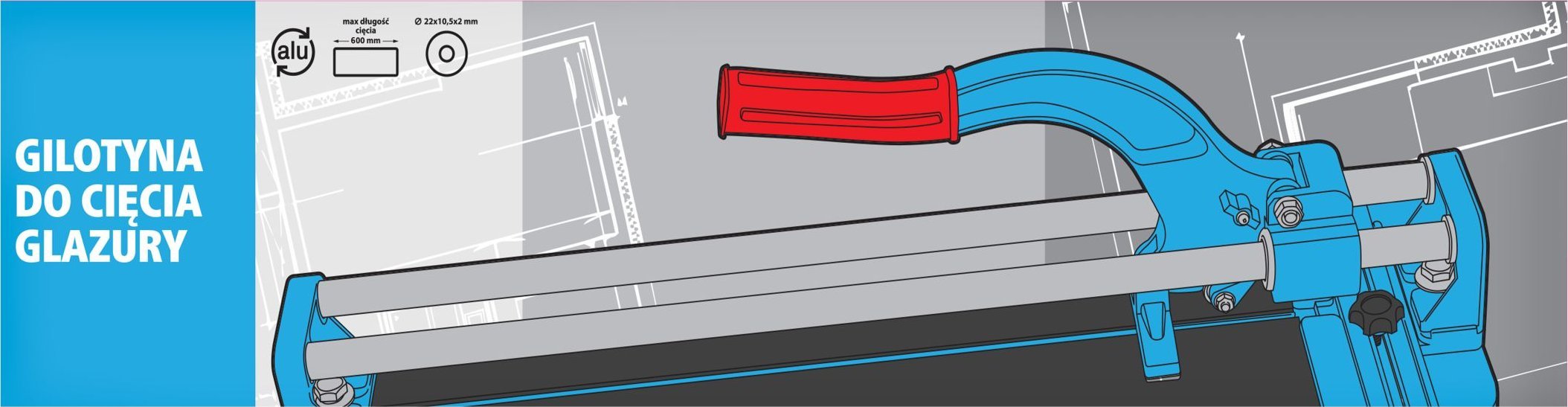 фото Ручний плиткоріз Kaem 2000-750600