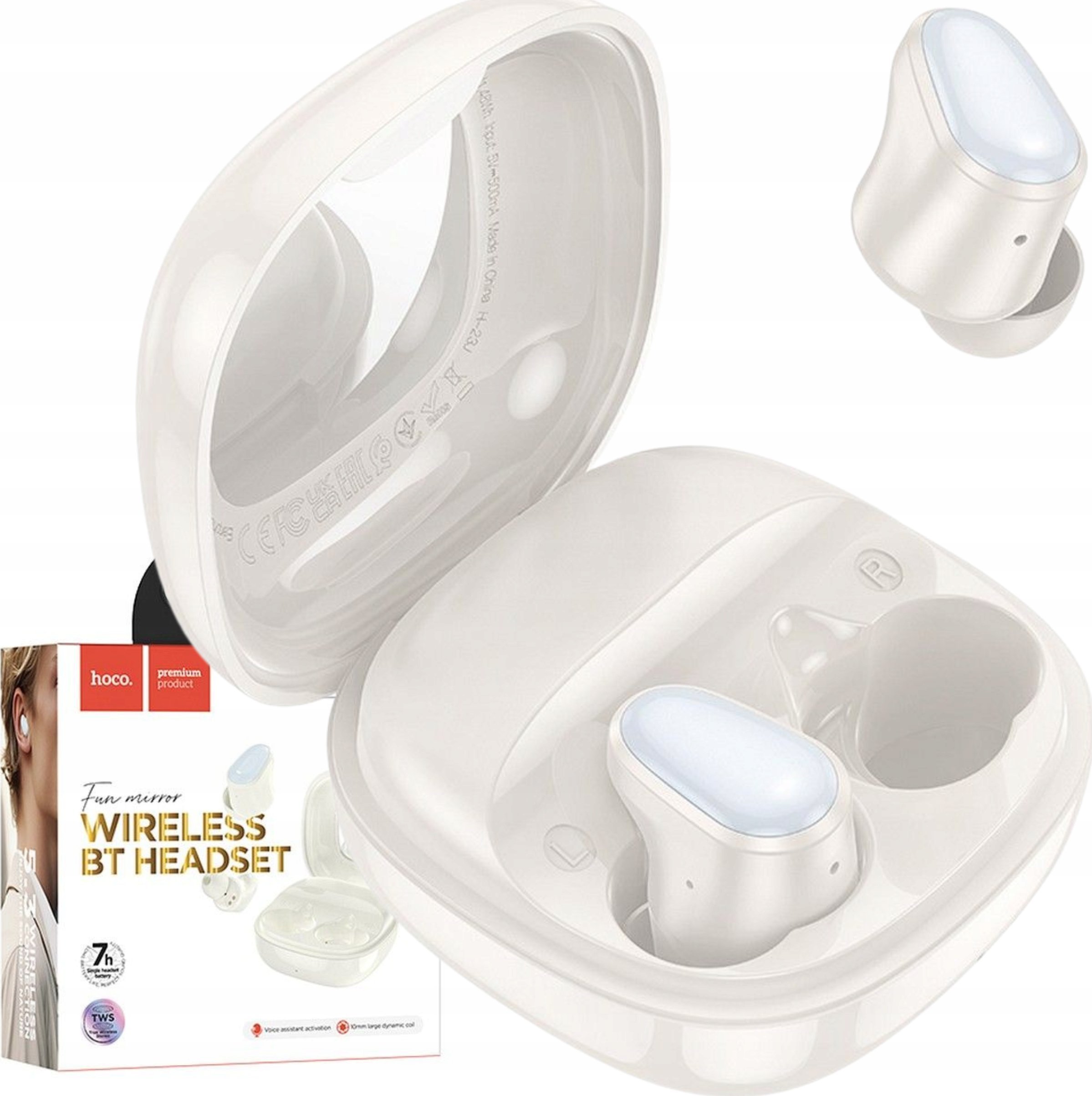 фото Навушники TWS Hoco EQ1 Music Guide White (6931474798503)