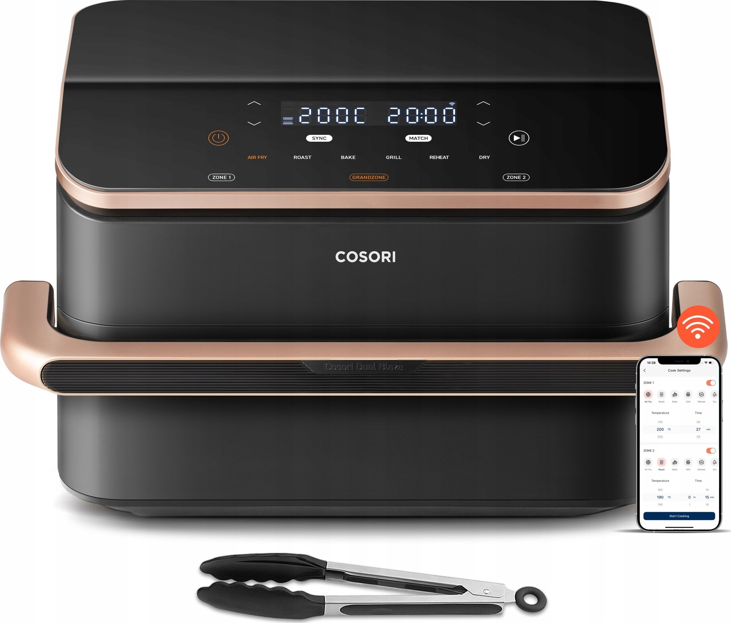 фото Мультипіч (аерофритюрниця) Cosori Dual Blaze CAF-TF101S-AEUR