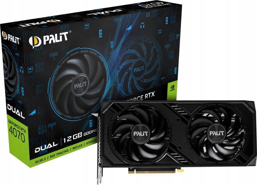 фото Відеокарта Palit GeForce RTX 4070 Dual (NE64070019K9-1048D)