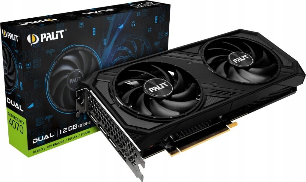 фото Відеокарта Palit GeForce RTX 4070 Dual (NE64070019K9-1048D)