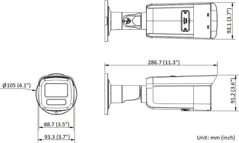 фото IP-камера відеоспостереження Hikvision DS-2CD2T86G2H-4I (eF) (2.8 мм)