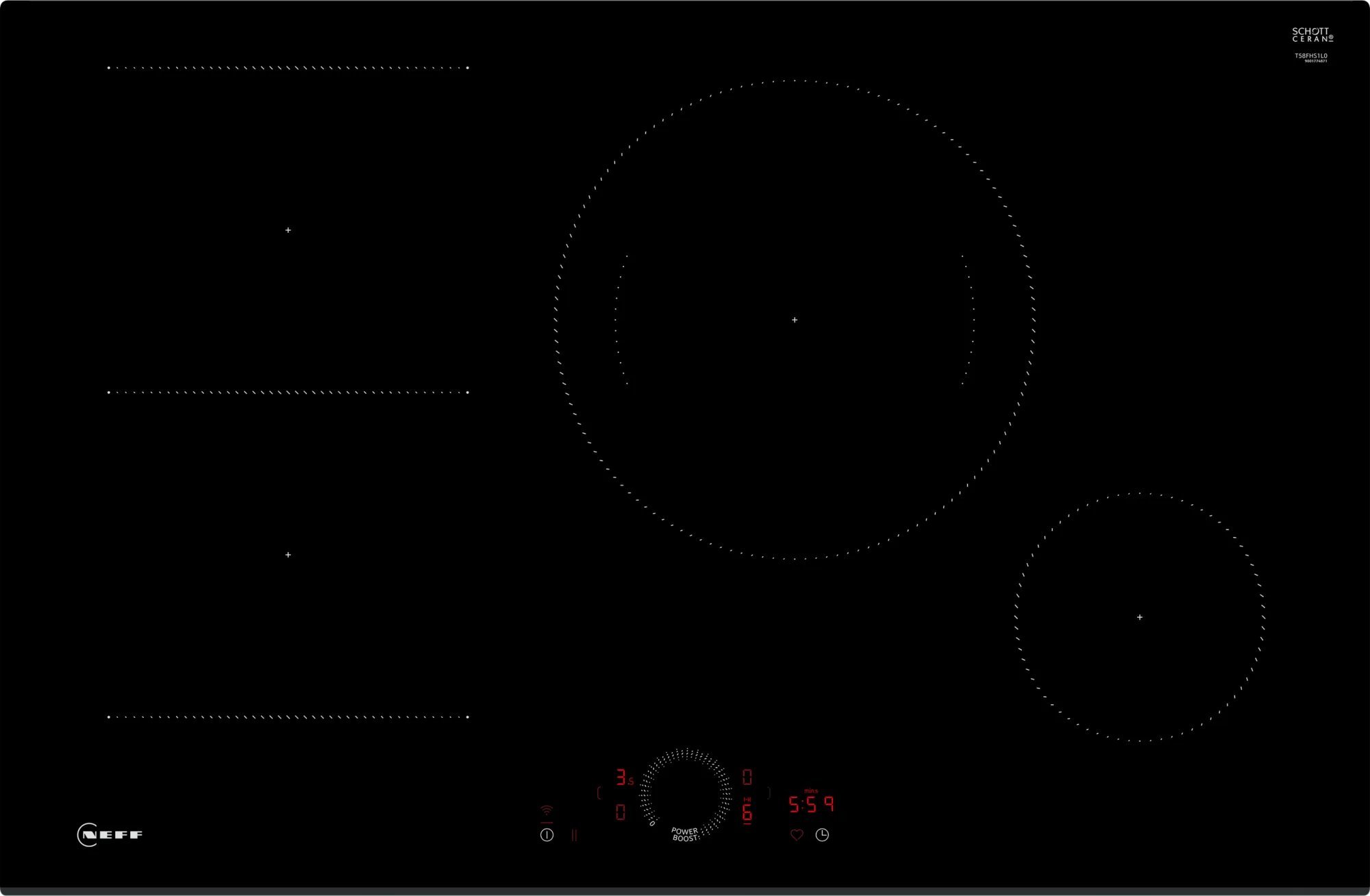 фото Індукційна варильна поверхня Neff T58FHS1L0