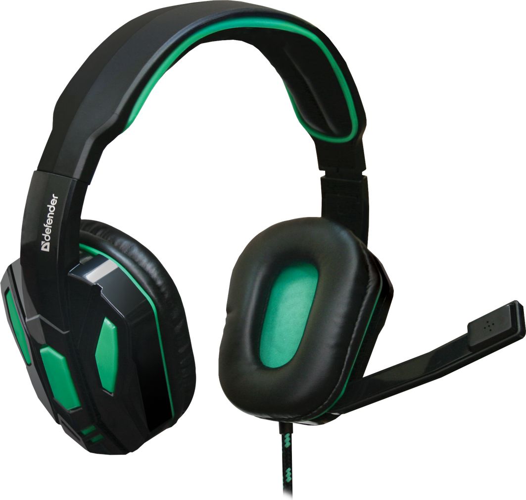 фото Навушники з мікрофоном Defender Warhead G-275 Green (64122)