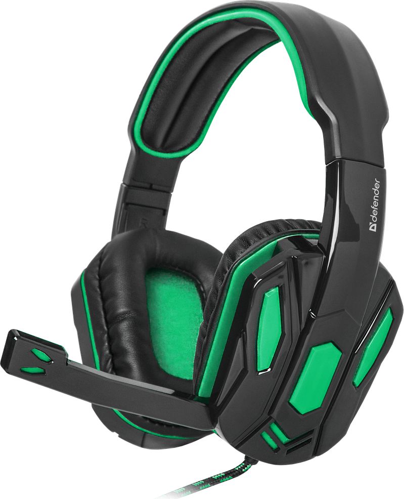 фото Навушники з мікрофоном Defender Warhead G-275 Green (64122)