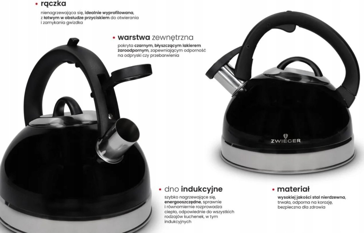 фото Чайник Zwieger Rocca Black