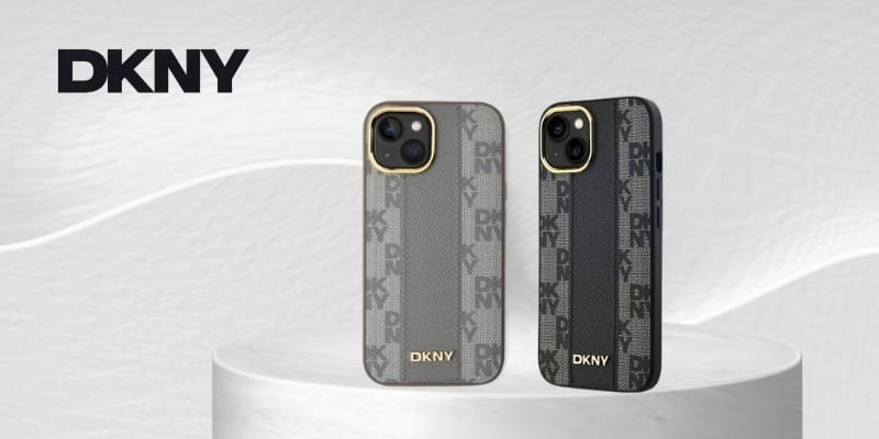 DKNY DKNY DKHMP15MPCPVSLE iPhone 15 Plus 6.7" beżowy/beige hardcase Leather Checkered Mono Pattern MagSafe