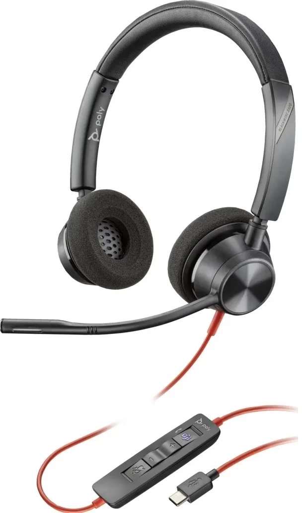 фото Навушники з мікрофоном Poly Blackwire 3320 UC (8X219AA)