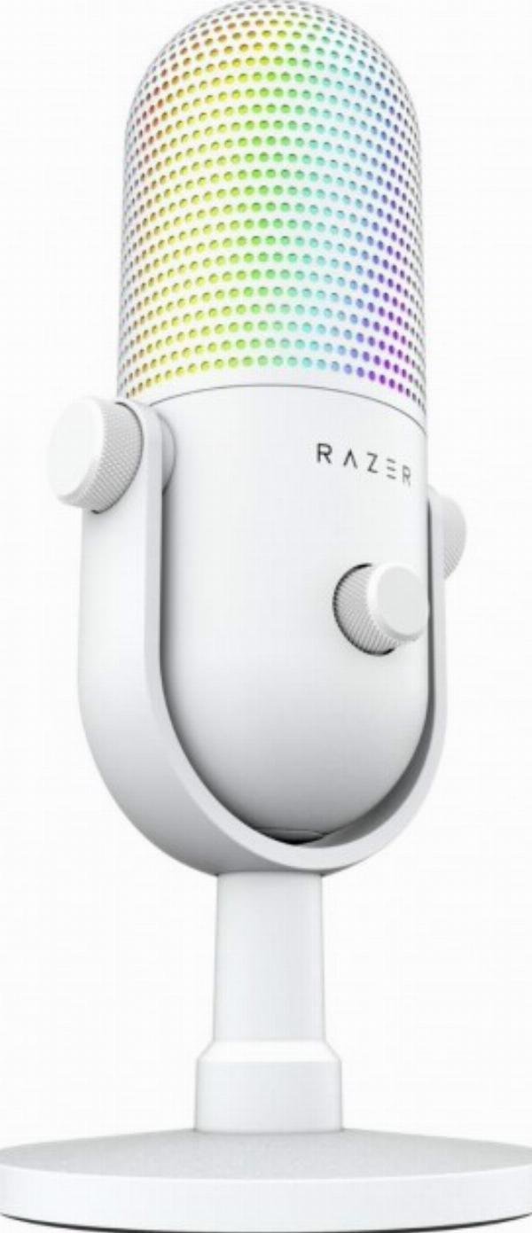 фото Мікрофон для ПК/для стрімінгу, подкастів Razer Seiren V3 Chroma Чорний (RZ19-05060200-R3M1)