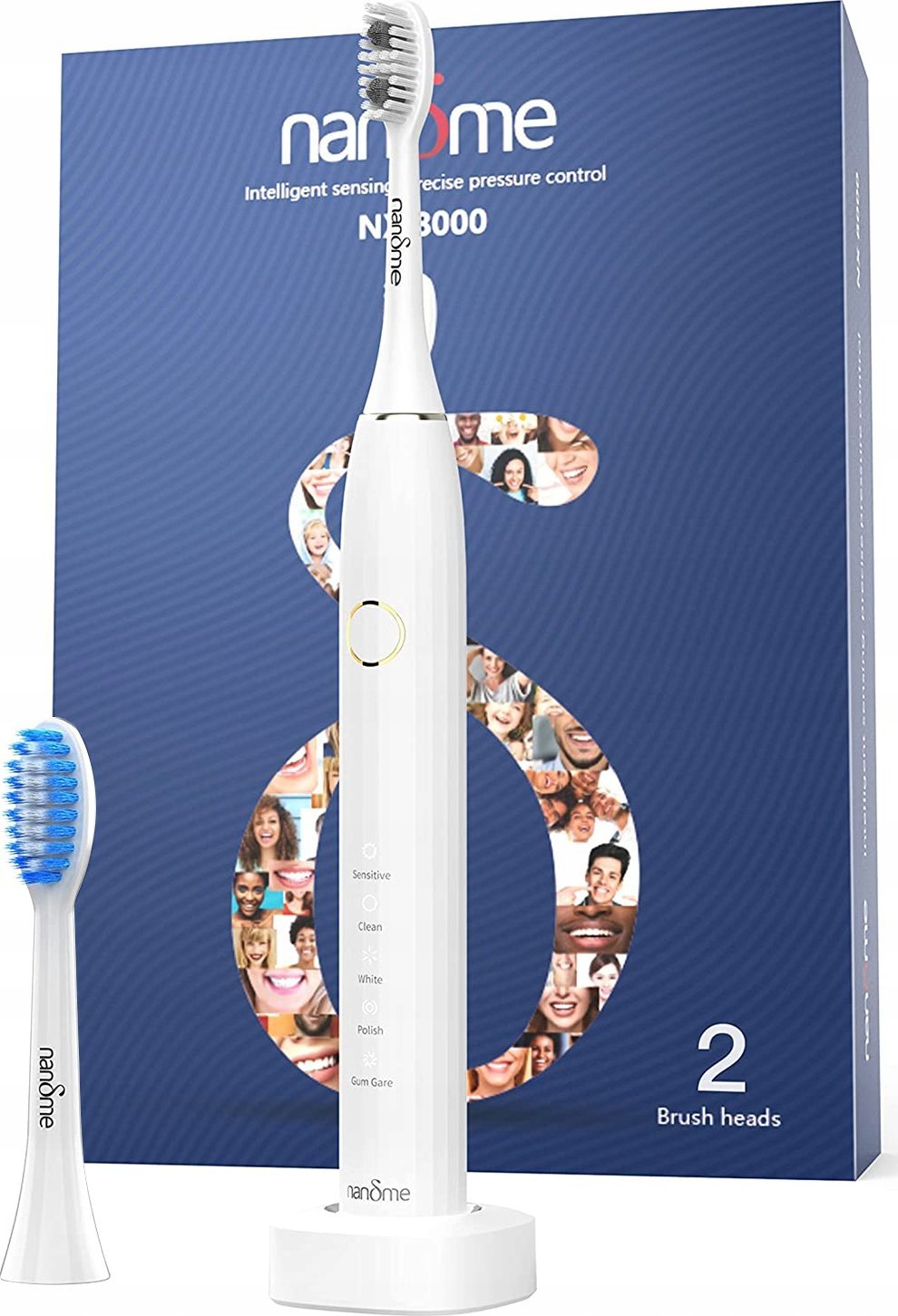 фото Електрична зубна щітка Nandme NX8000 W2 White