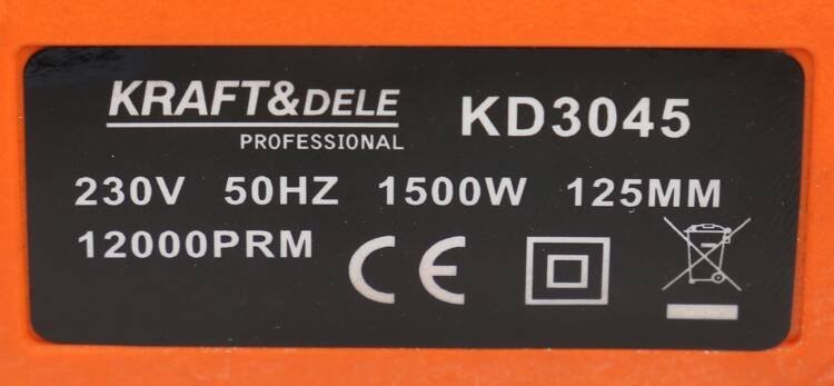 фото Болгарка (кутова шліфувальна) Kraft&Dele KD3045