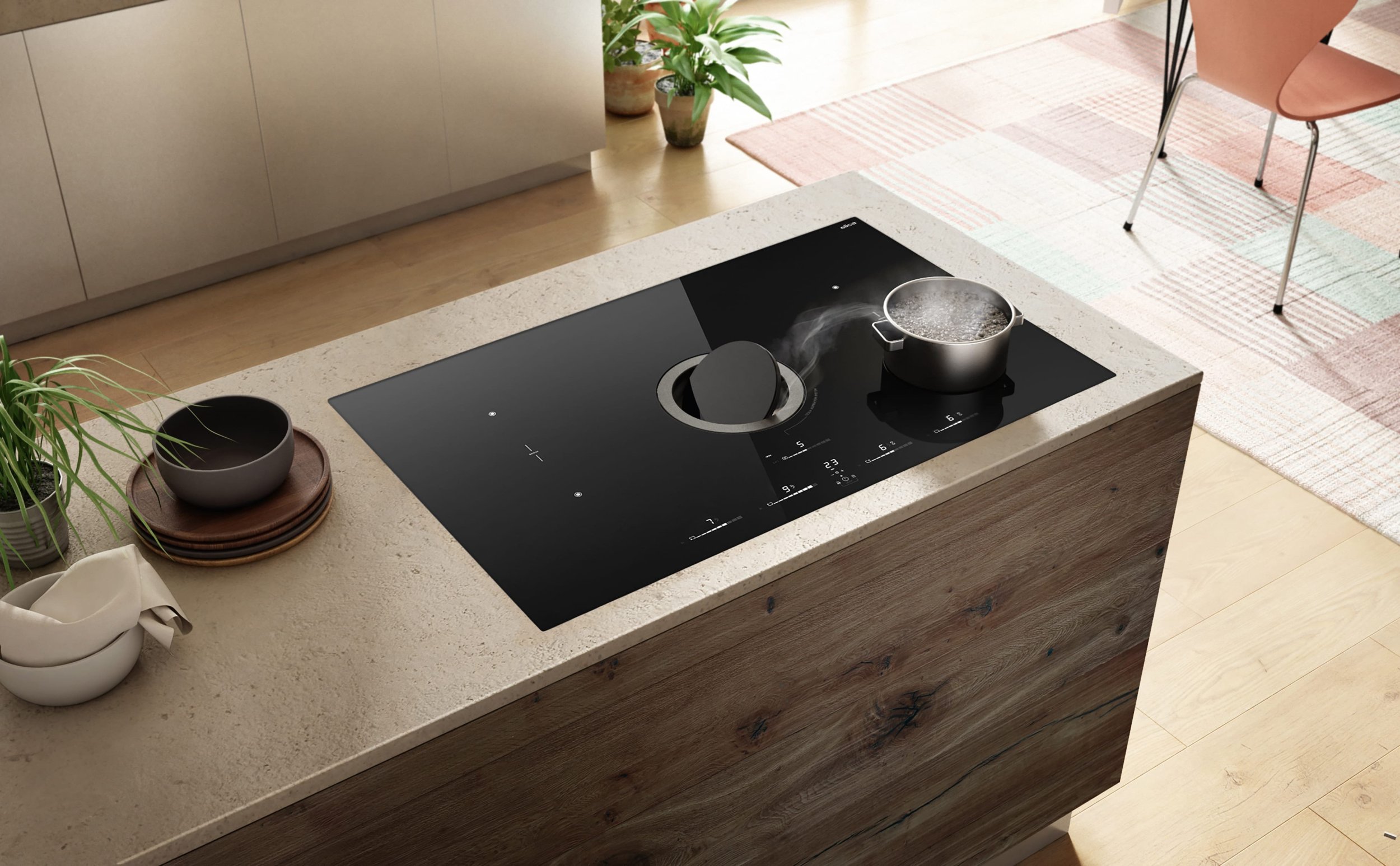 фото Індукційна варильна поверхня Elica NikolaTesla Switch Glow Evo BL/A/83