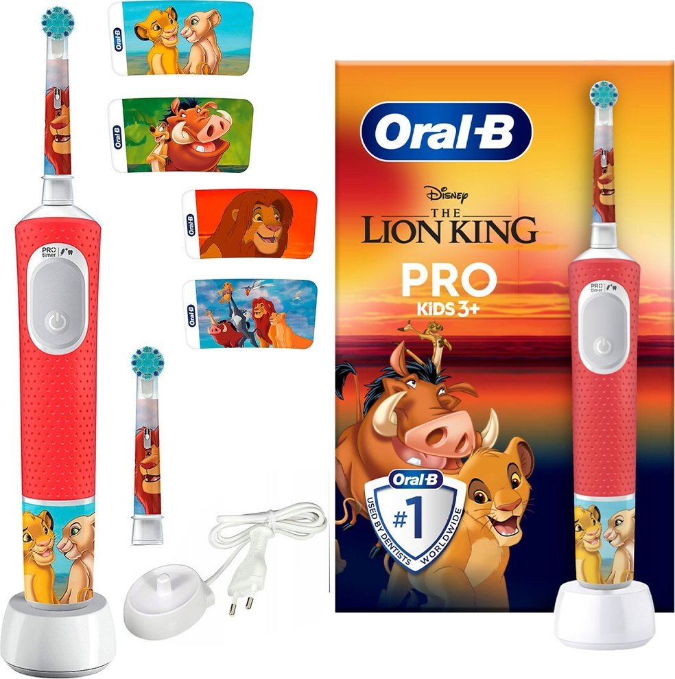 фото Електрична зубна щітка Oral-B D103.413.2K Vitality Pro Kids The Lion King