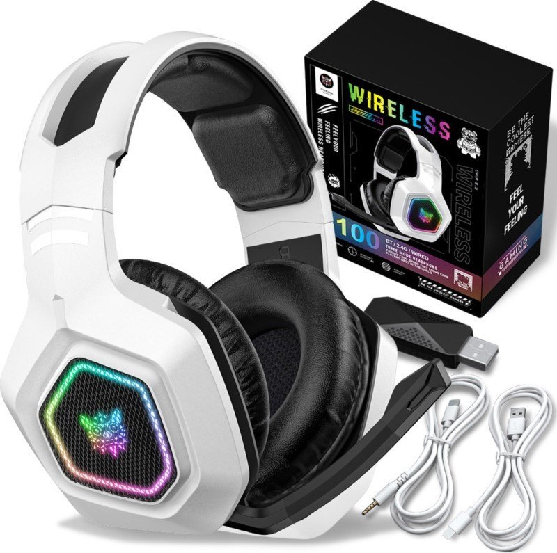фото Навушники з мікрофоном Onikuma B100 White