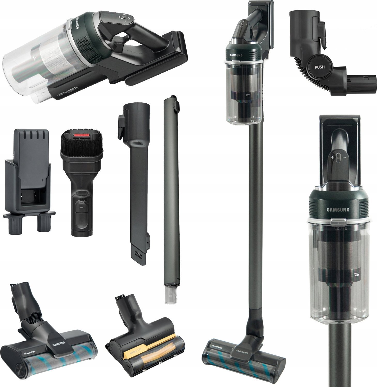 фото Вертикальний + ручний пилосос (2в1) Samsung VS20C852CTN/WA