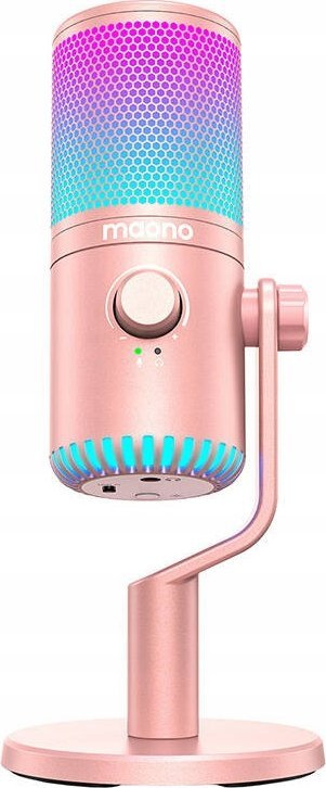 фото Мікрофон для ПК/ для стрімінгу, подкастів Maono DM30 RGB Pink