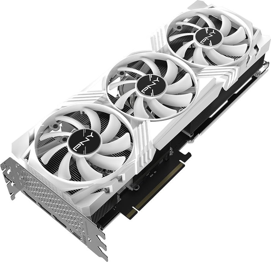 фото Відеокарта PNY GeForce RTX 4070 TI Super 16GB Verto Triple Fan OC White (VCG4070TS16TFWXPB1-O)