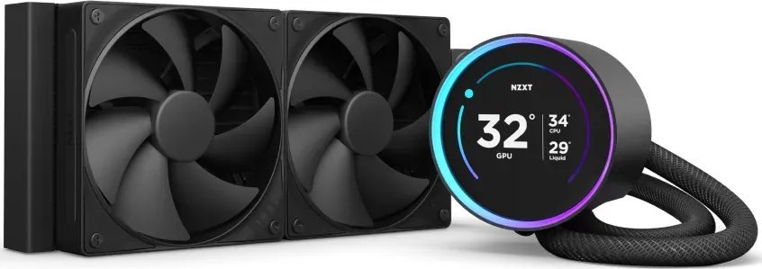 фото Водяне охолодження Nzxt Kraken Elite V2 240 Wak Display Black (RL-KN24E-B2)