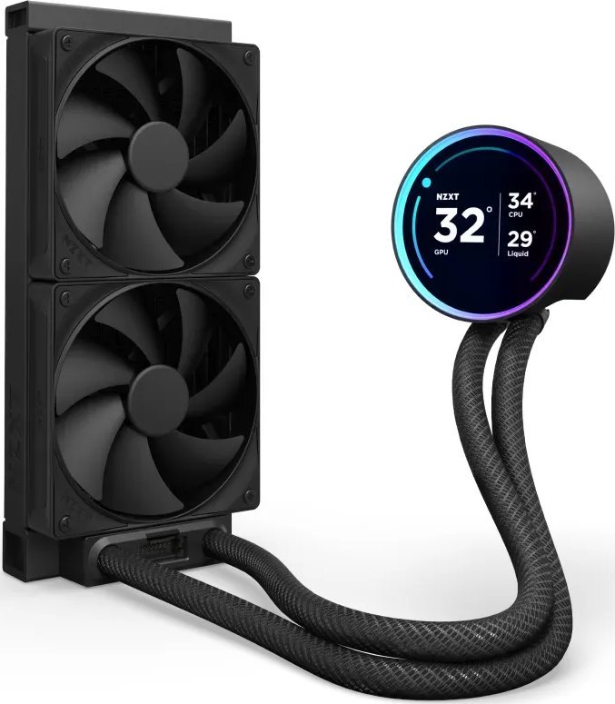 фото Водяне охолодження Nzxt Kraken Elite V2 240 Wak Display Black (RL-KN24E-B2)