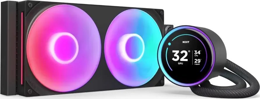фото Водяне охолодження Nzxt Kraken Elite 280 RGB 2024 Matte Black (RL-KR28E-B2)