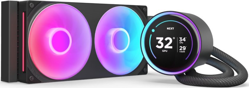 фото Водяне охолодження Nzxt Kraken Elite 240 RGB 2024 Matte Black (RL-KR24E-B2)
