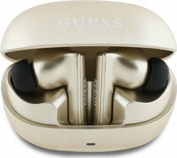 фото Навушники TWS Guess Capsule Printed Logo Gold (GUTWST88MCTGD)