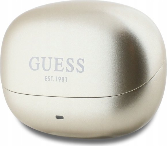 фото Навушники TWS Guess Capsule Printed Logo Gold (GUTWST88MCTGD)
