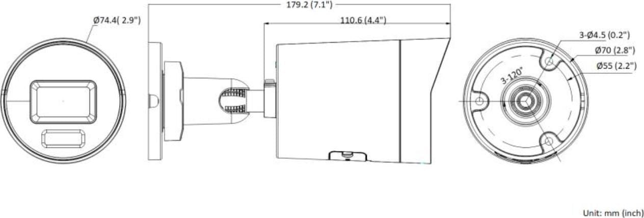фото IP-камера відеоспостереження Hikvision DS-2CD2066G2H-IU (2.8 мм)