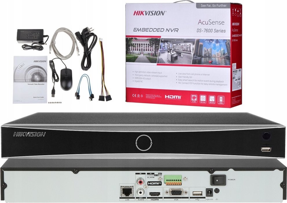 фото цифрового реєстратора Hikvision DS-7608NXI-K2(D) Acusense