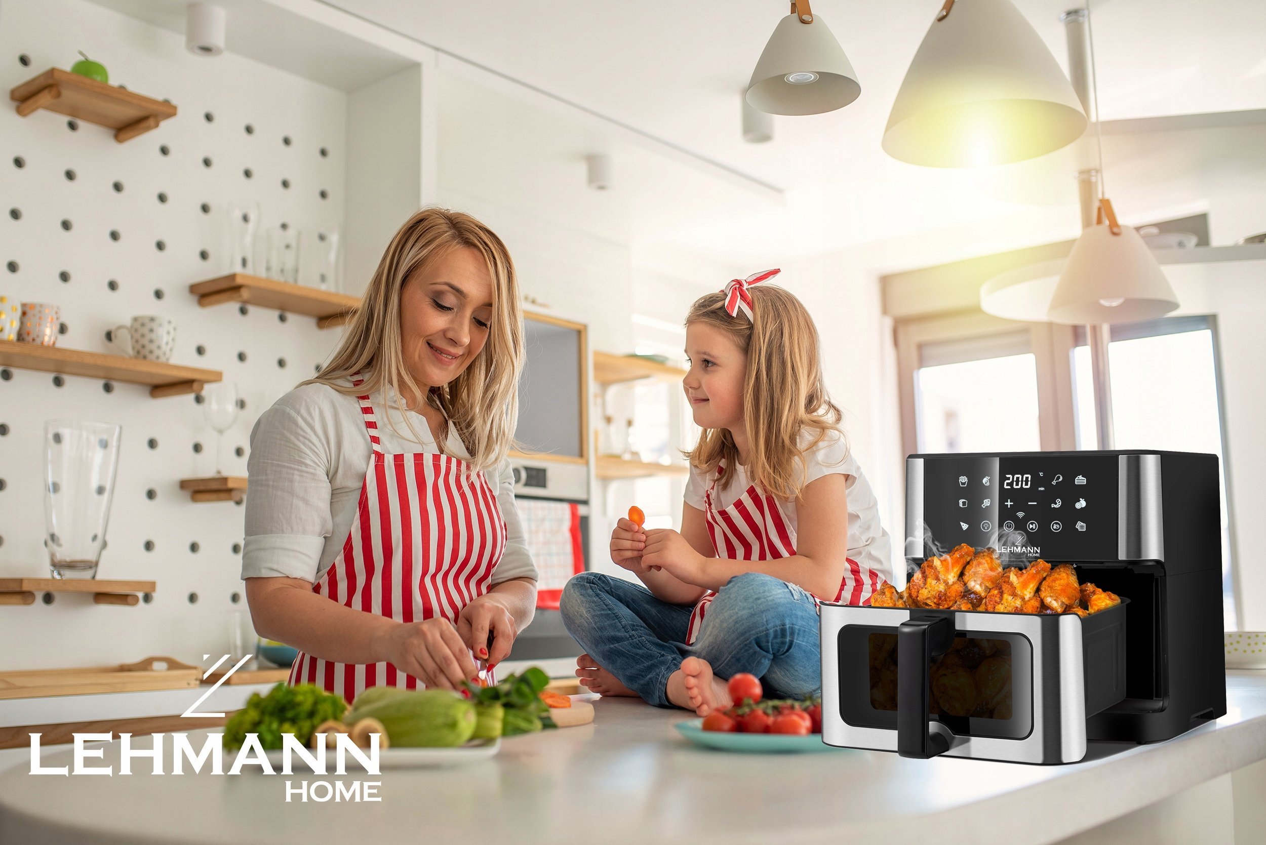 фото Аерофритюрниця Lehmann Aromato Wi-Fi 1800W