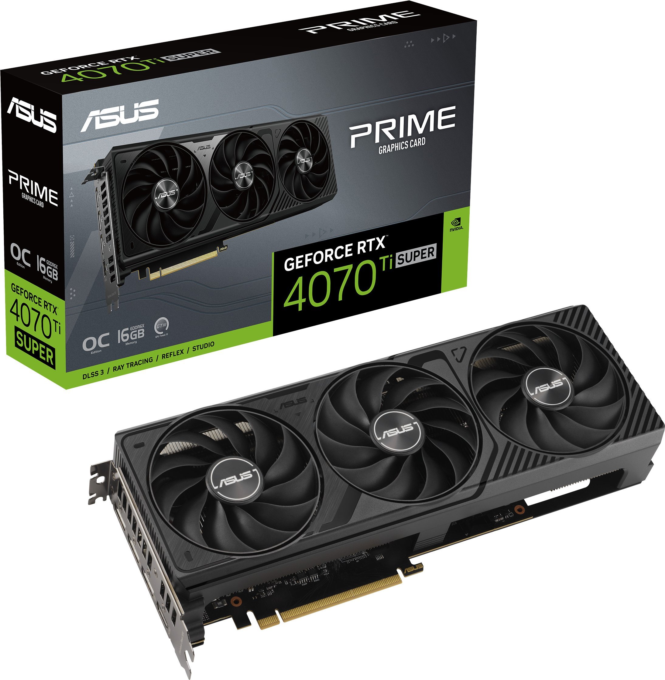 фото Відеокарта Asus Prime GeForce RTX 4070 Ti SUPER OC 16GB GDDR6X (PRIME-RTX4070TIS-O16G-GAMING)