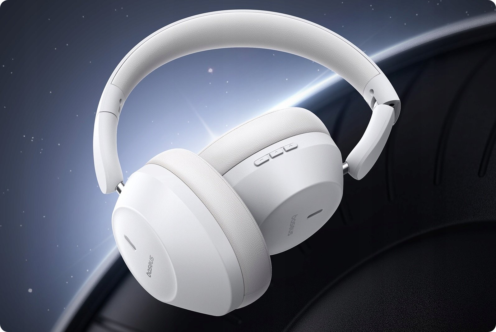 фото Навушники з мікрофоном Baseus Bass 30 Max White