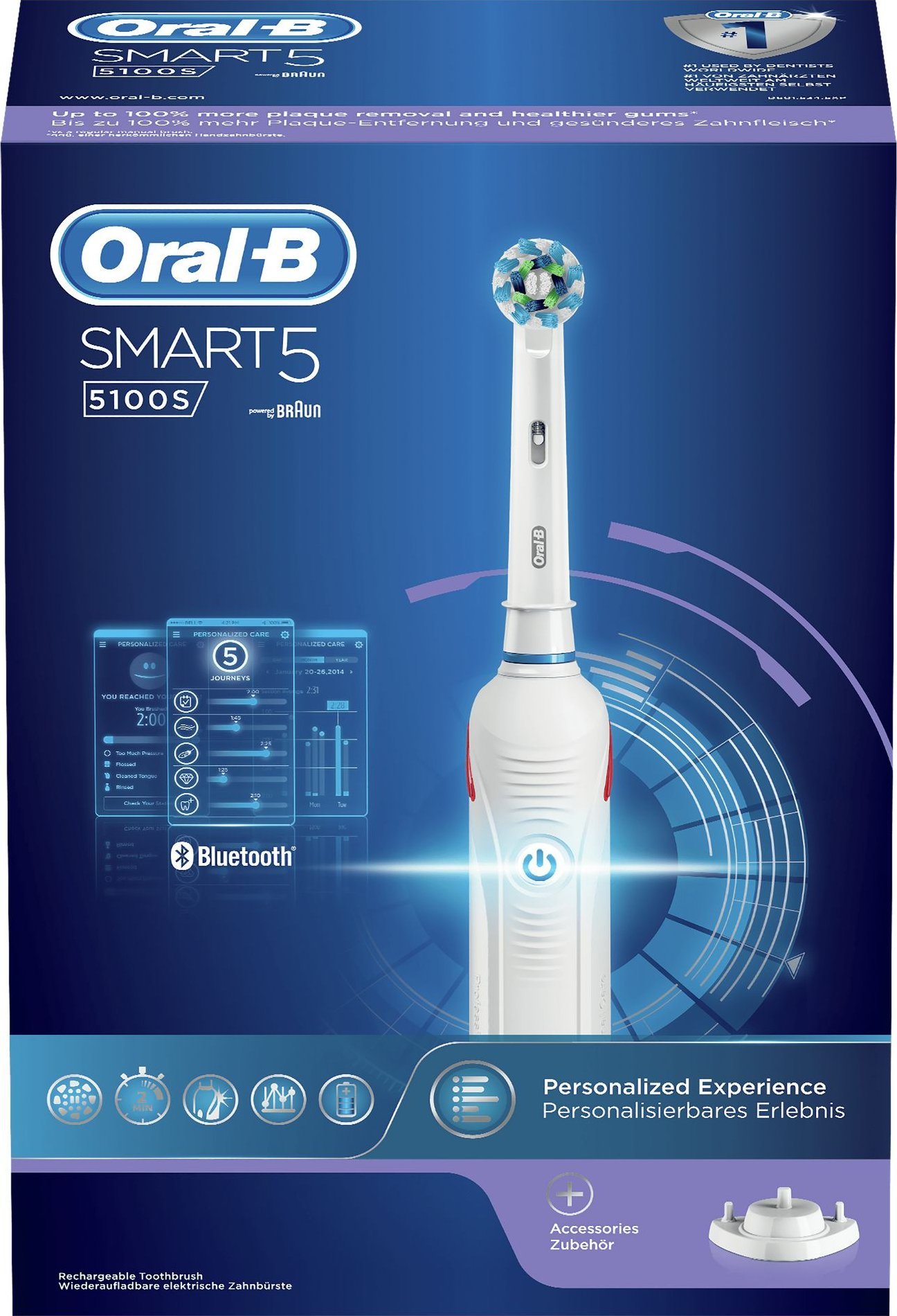 фото Електрична зубна щітка Oral-B Smart 5100S White