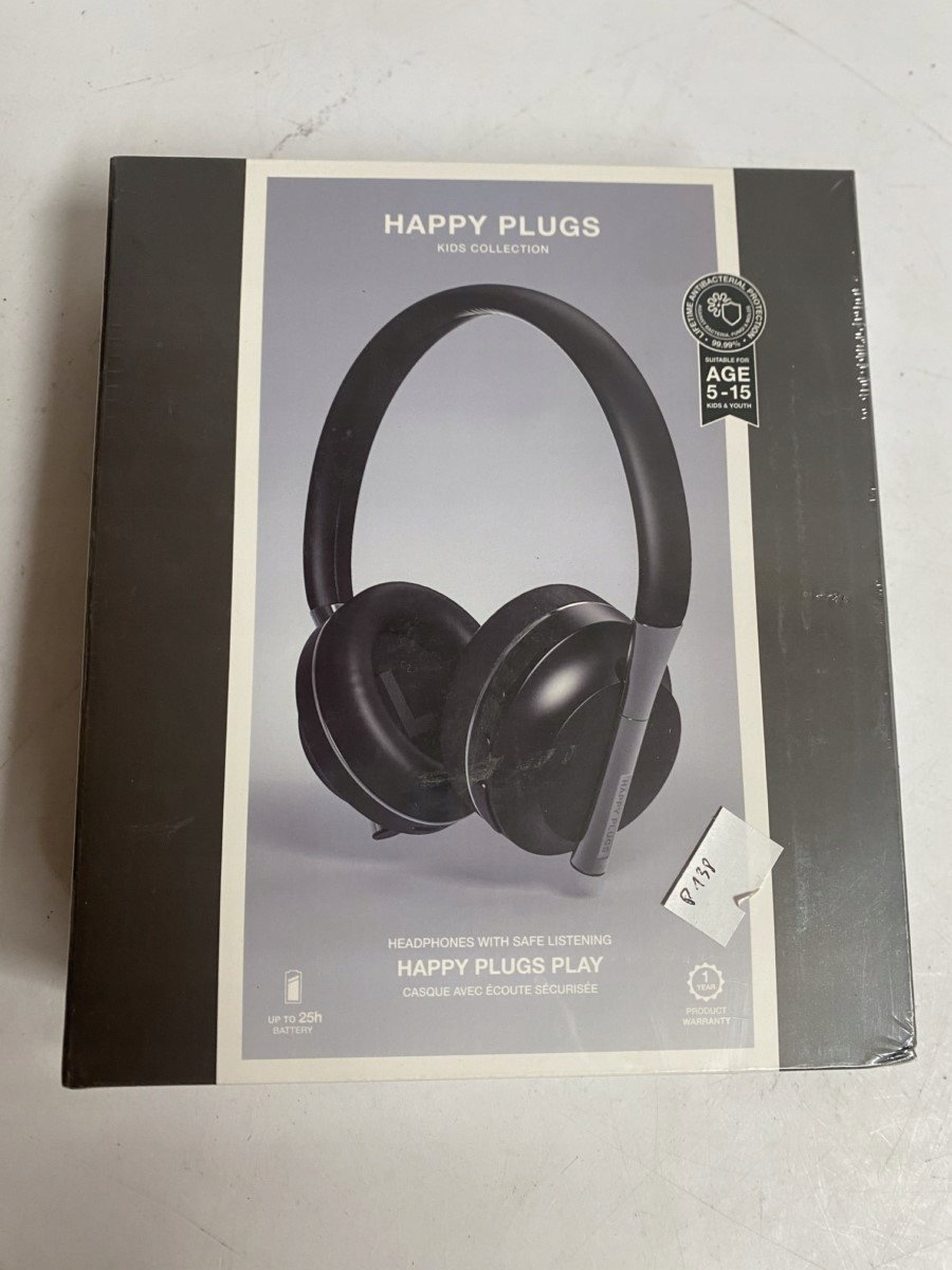 фото Навушники з мікрофоном Happy Plugs Play Black