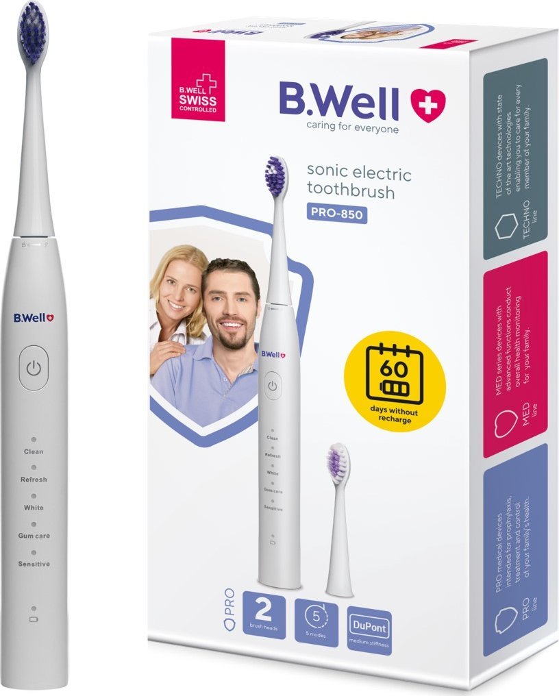 фото Електрична зубна щітка B.Well Pro-850 White