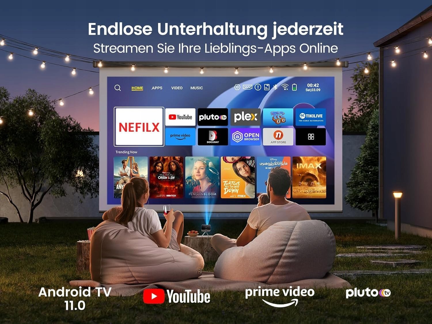 фото Мультимедійний проектор Wimius Q3 Mini