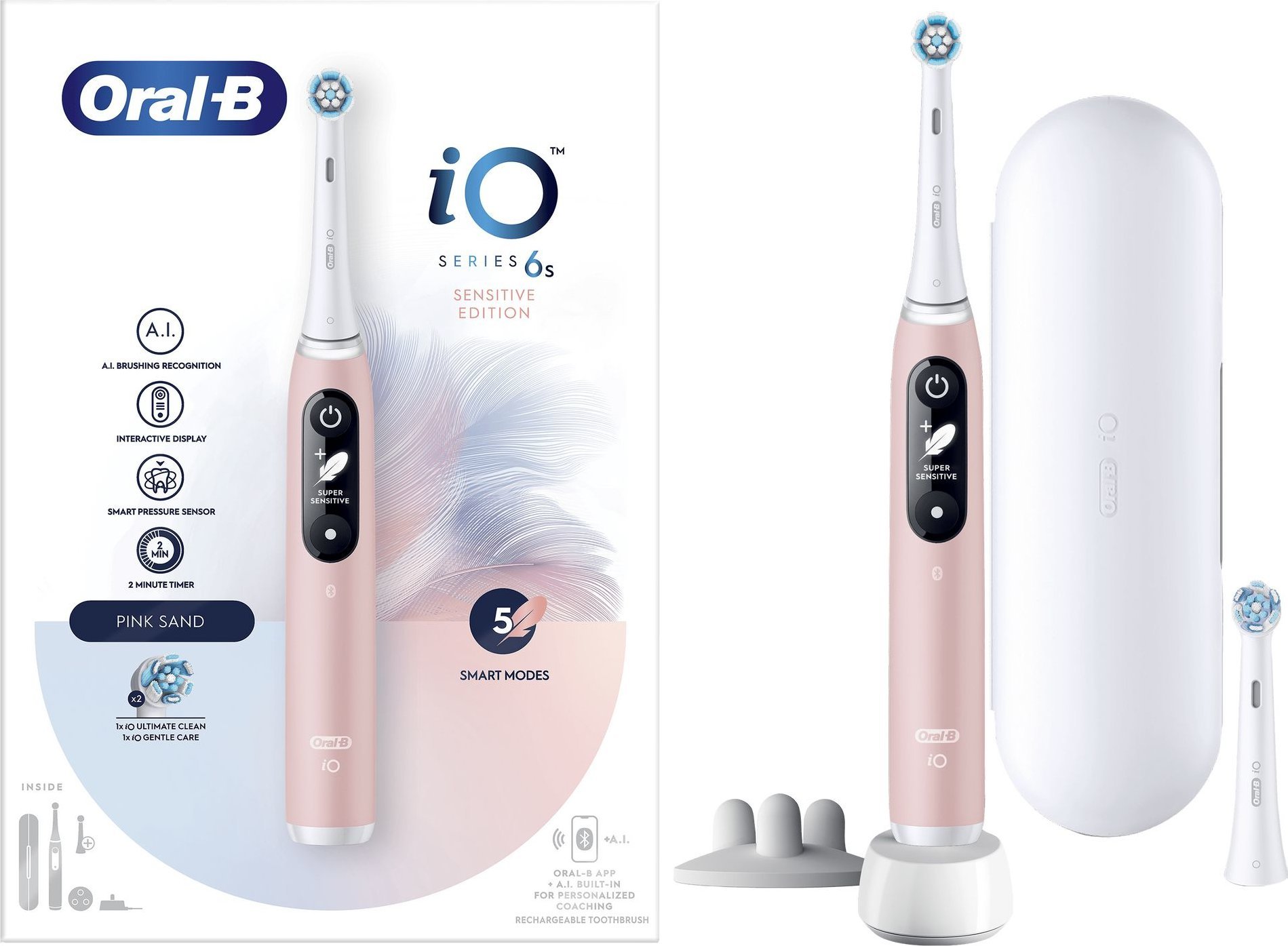 фото Електрична зубна щітка Oral-B iO Series 6S iOM6s.2Q6.2DK Pink