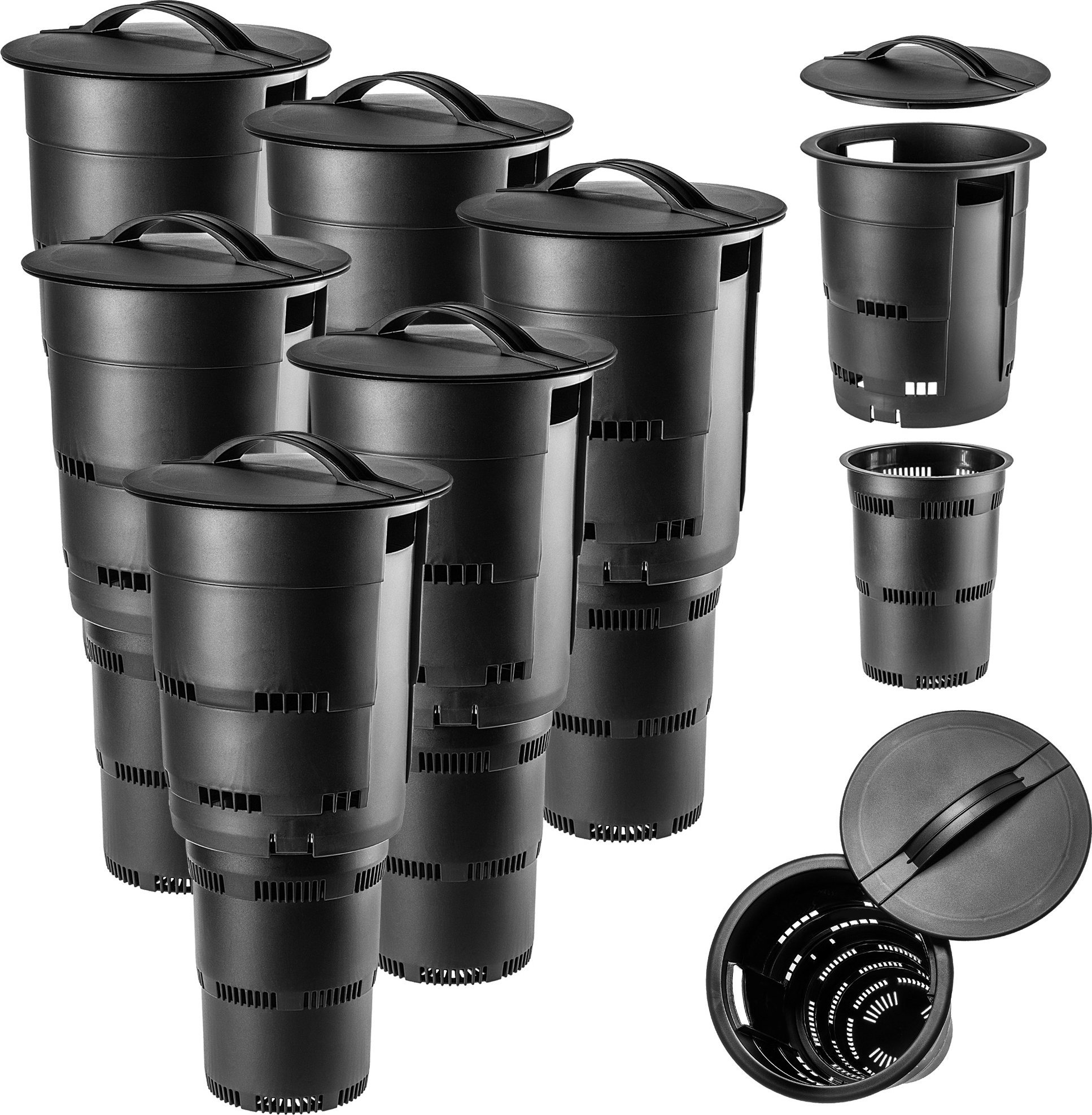 фото Компостер підземний Kadax Black 11L 6-Pieces