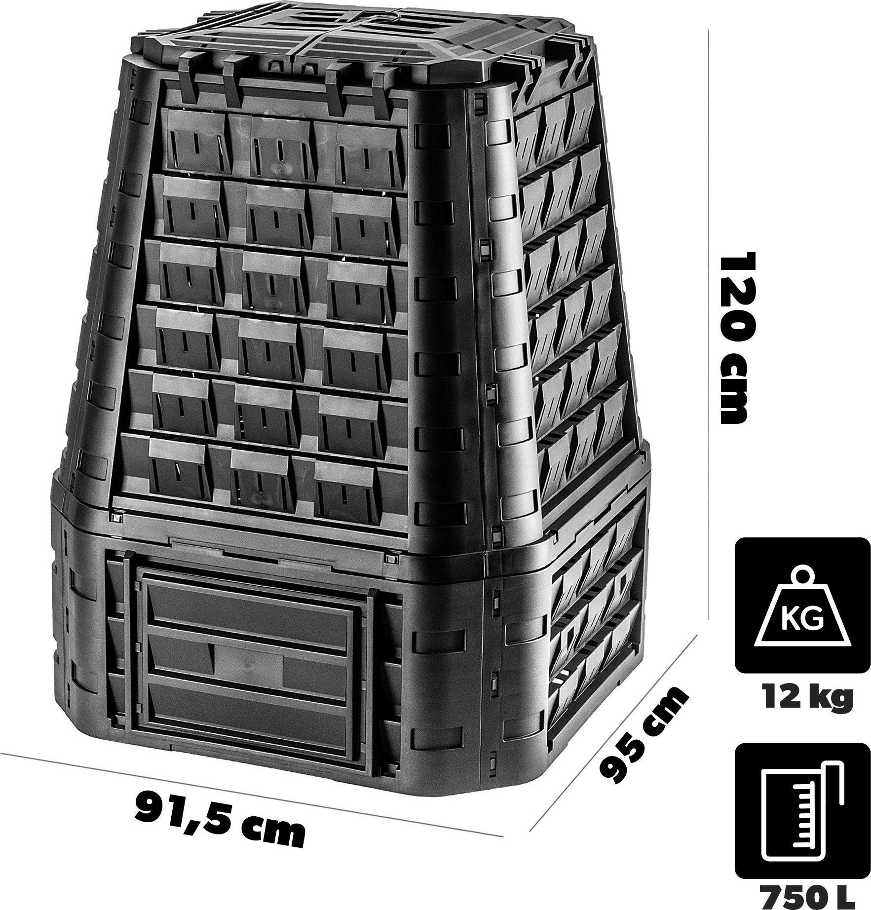 фото Компостер Kadax Зелений 750L