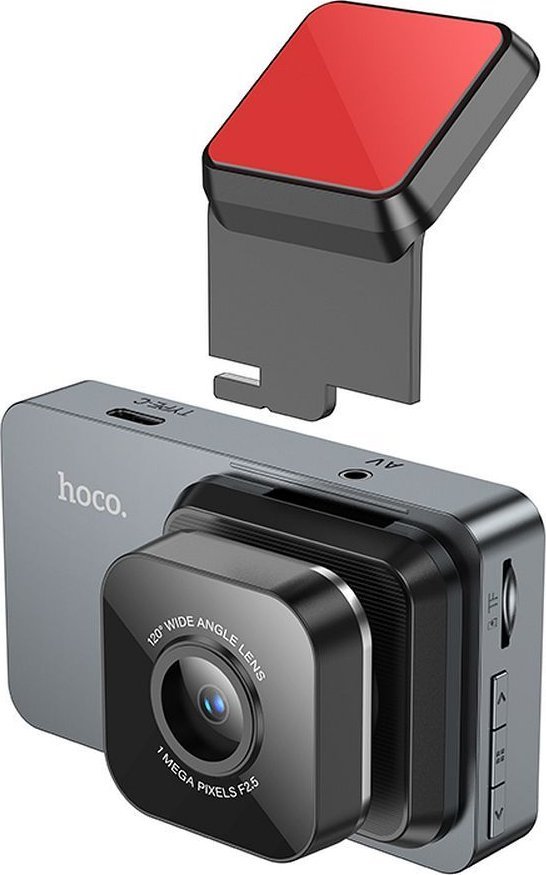 фото Автомобільний відеореєстратор Hoco DV9 Black (6942007633345)
