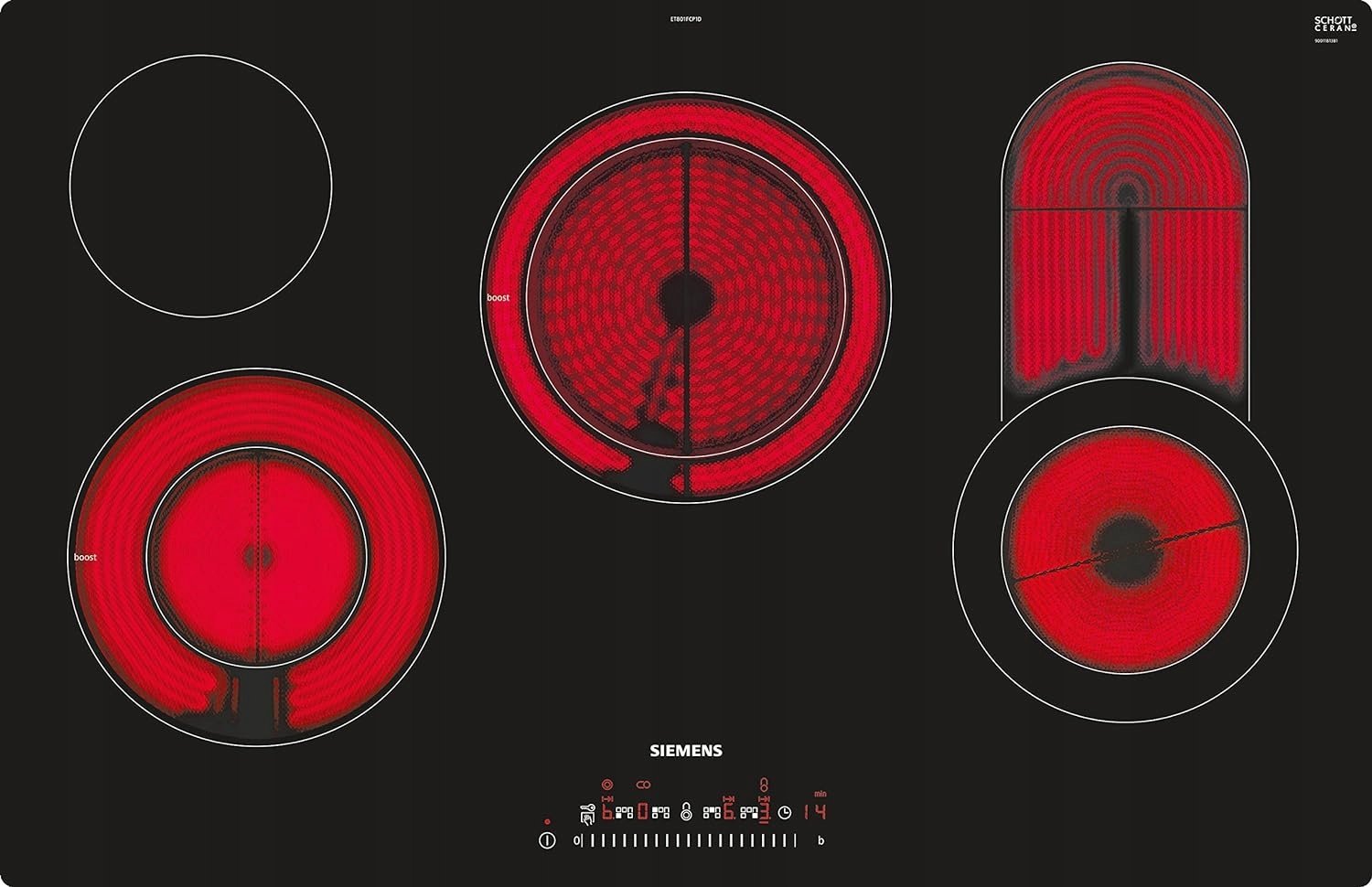фото Індукційна варильна поверхня Siemens ET801FCP1D