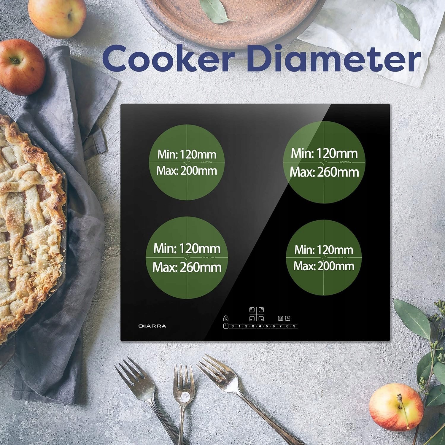 фото Індукційна варильна поверхня Ciarra CBBIH4B