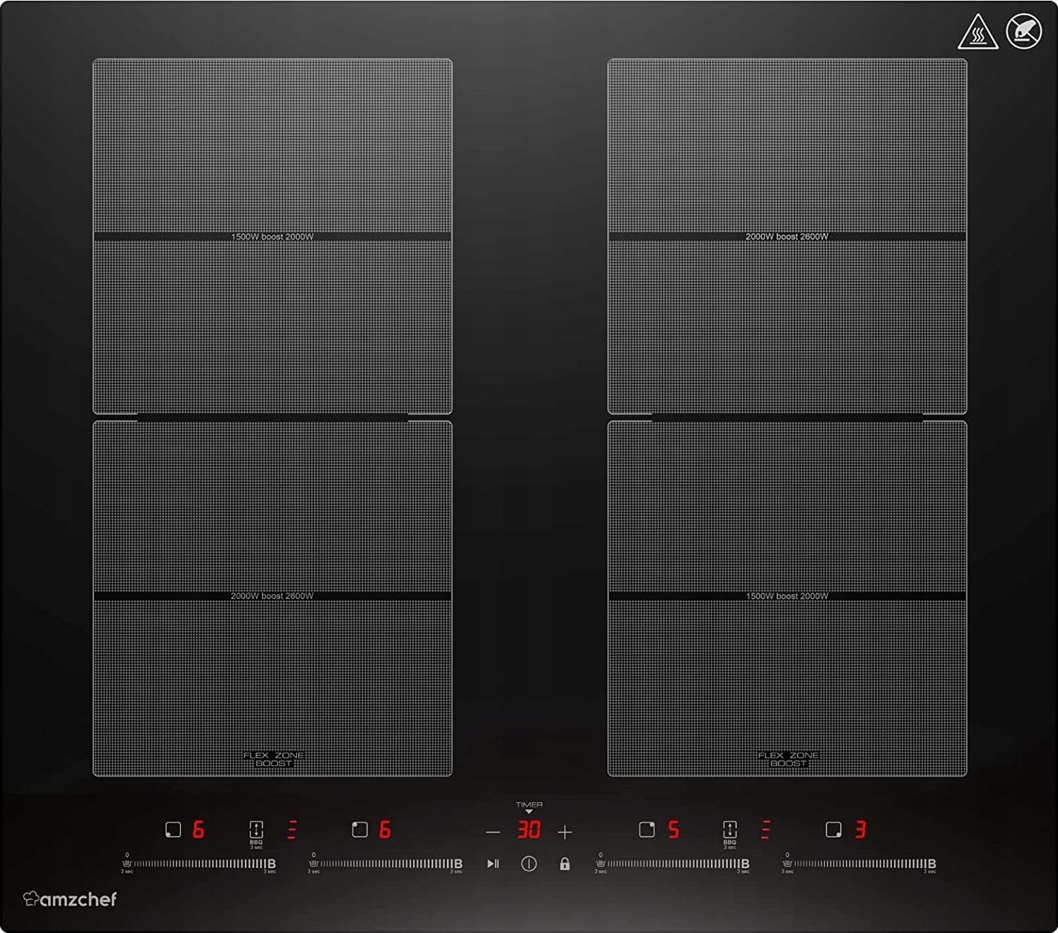 фото Індукційна варильна поверхня Amzchef YL-7018S