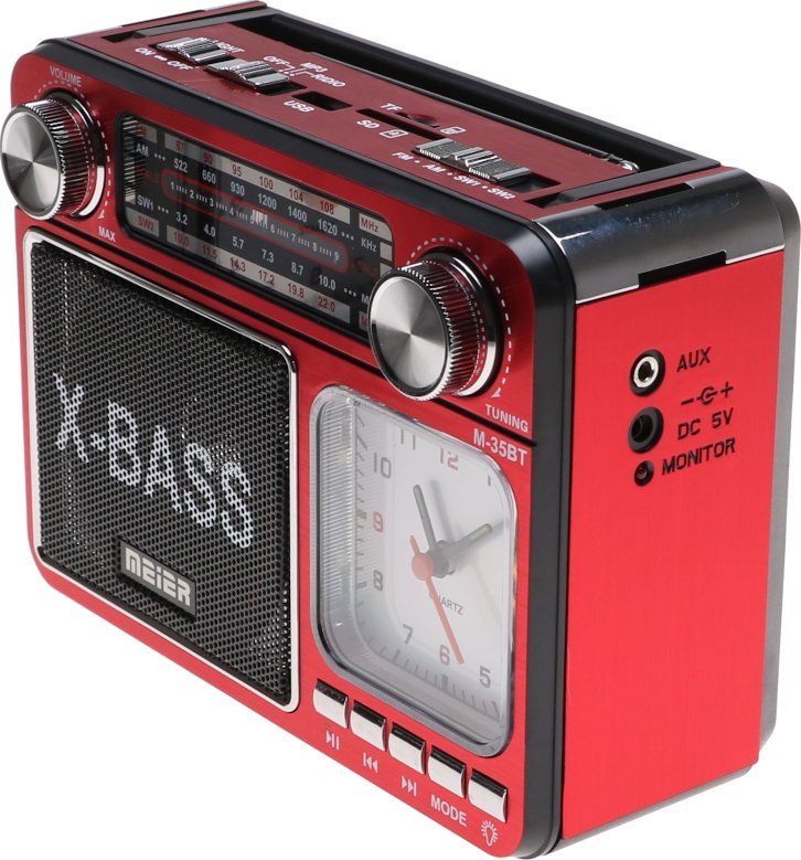фото Радіоприймач Yermos Zegar Red (3759)