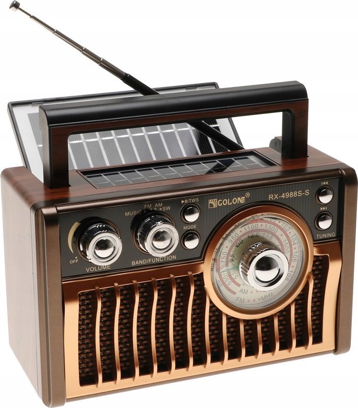 фото Радіоприймач Yermos Solarne Wood (4366)