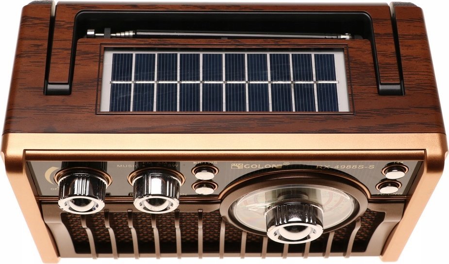 фото Радіоприймач Yermos Solarne Wood (4366)