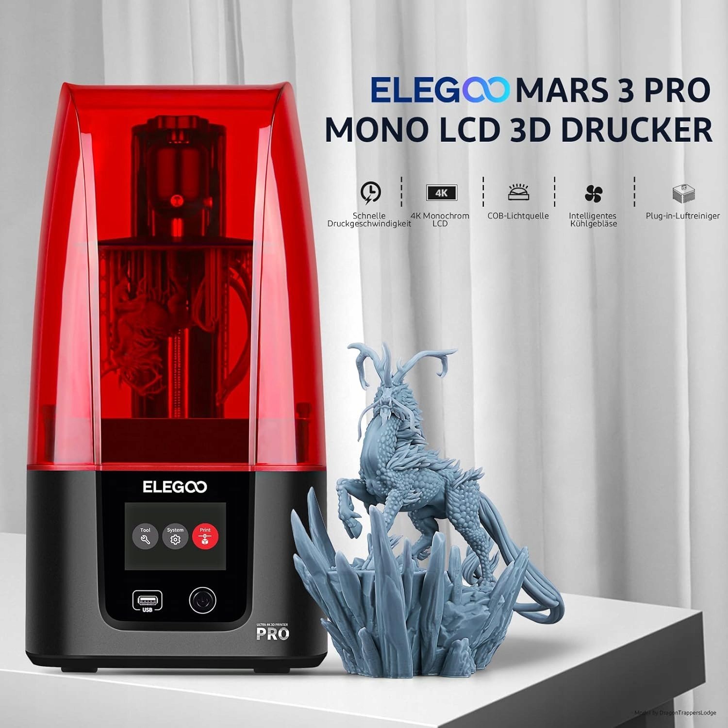 фото 3D-принтер Elegoo Mars 3 Pro Ultra