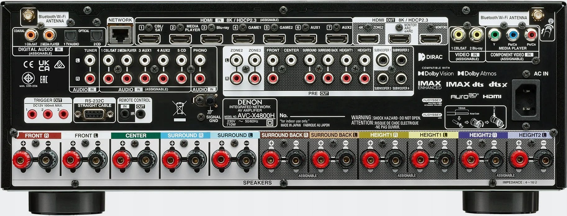 фото AV-ресивер Denon AVC-X4800H Silver