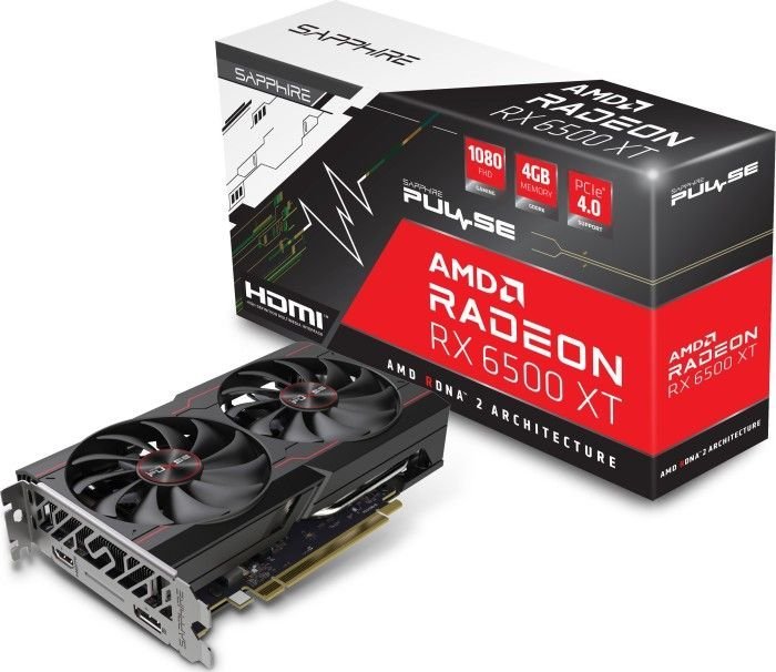 Karta graficzna Sapphire Pulse Radeon RX 6500 XT OC 8GB GDDR6