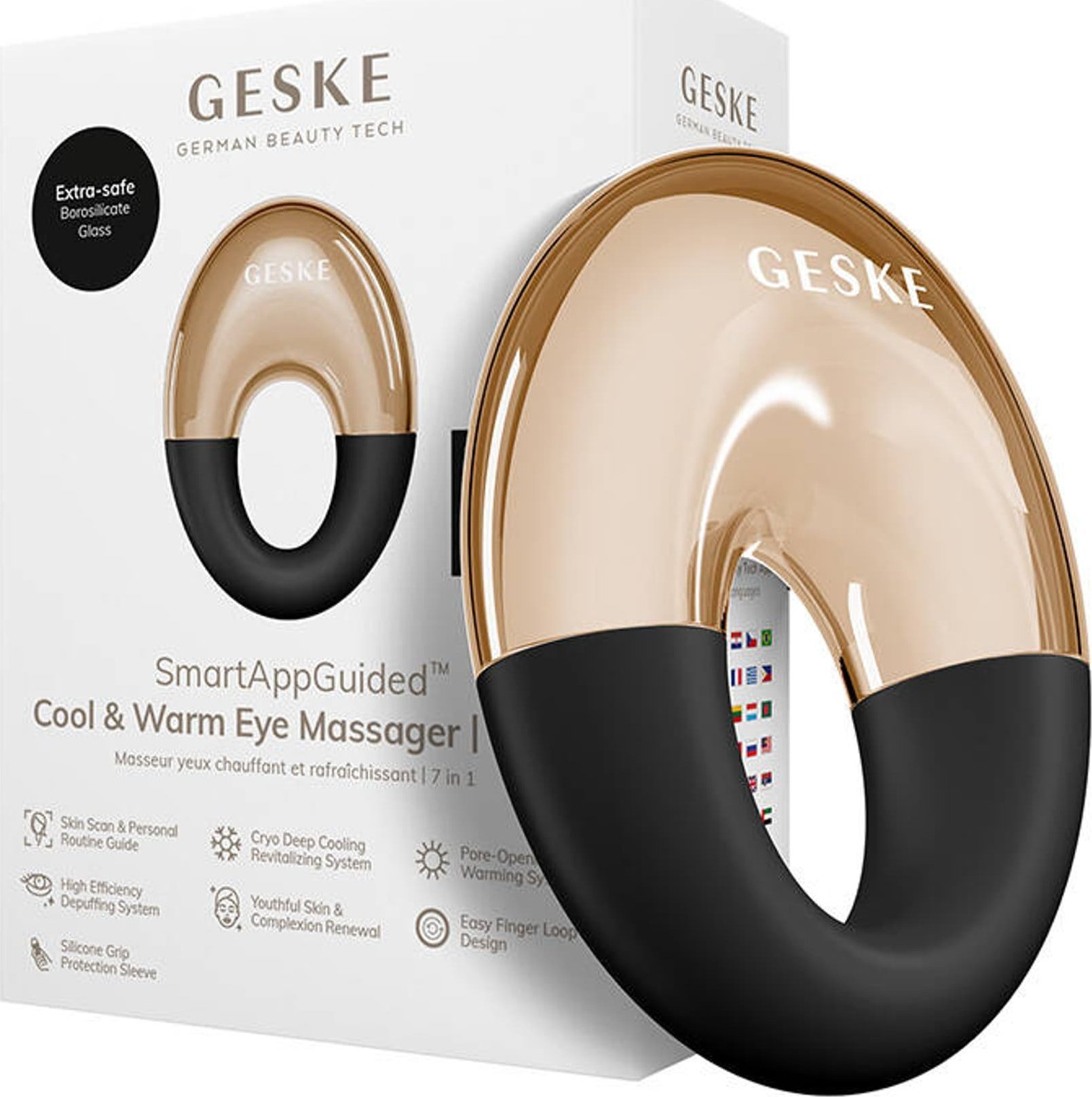 фото Масажер для шкіри навколо очей Geske Cool & Warm Eye Massager 7 in 1 Gray (GK000702GY01)